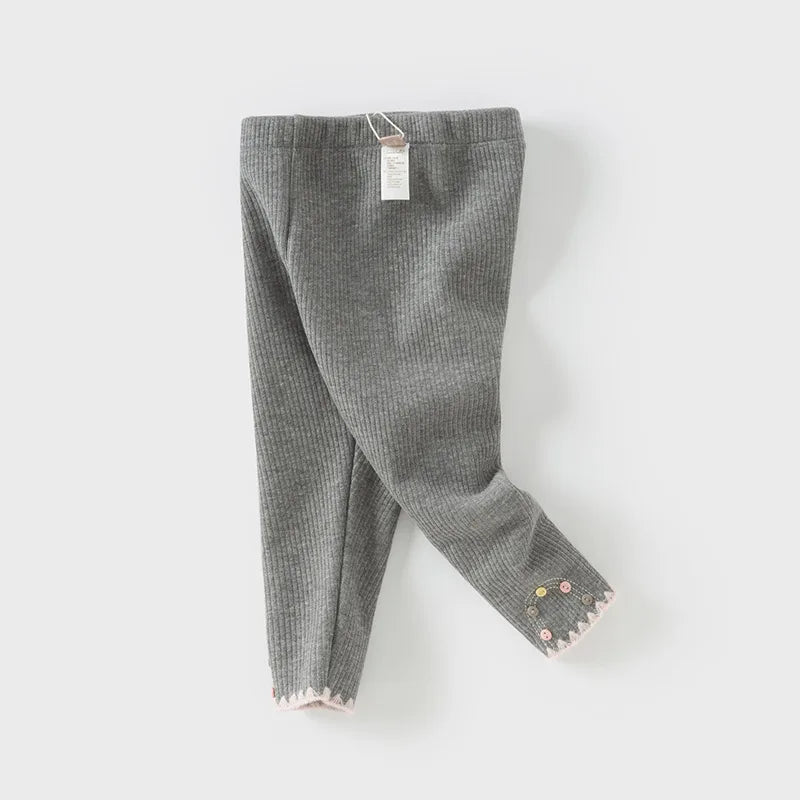 Baby Girls Comfortable Outdoor Warm Leggings childrensterritory