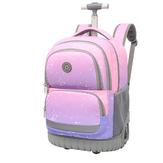 Durable Kids/Teen School Rolling Backpacks Travel Trolley Bag childrensterritory