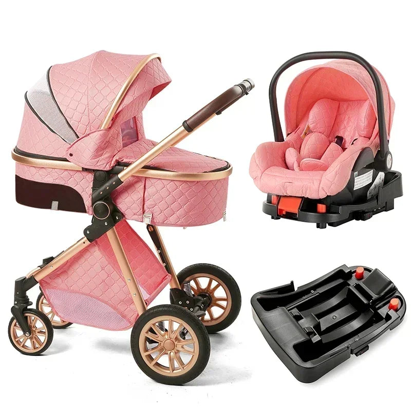 High Landscape Royal Folding 3-in-1 Baby Stroller