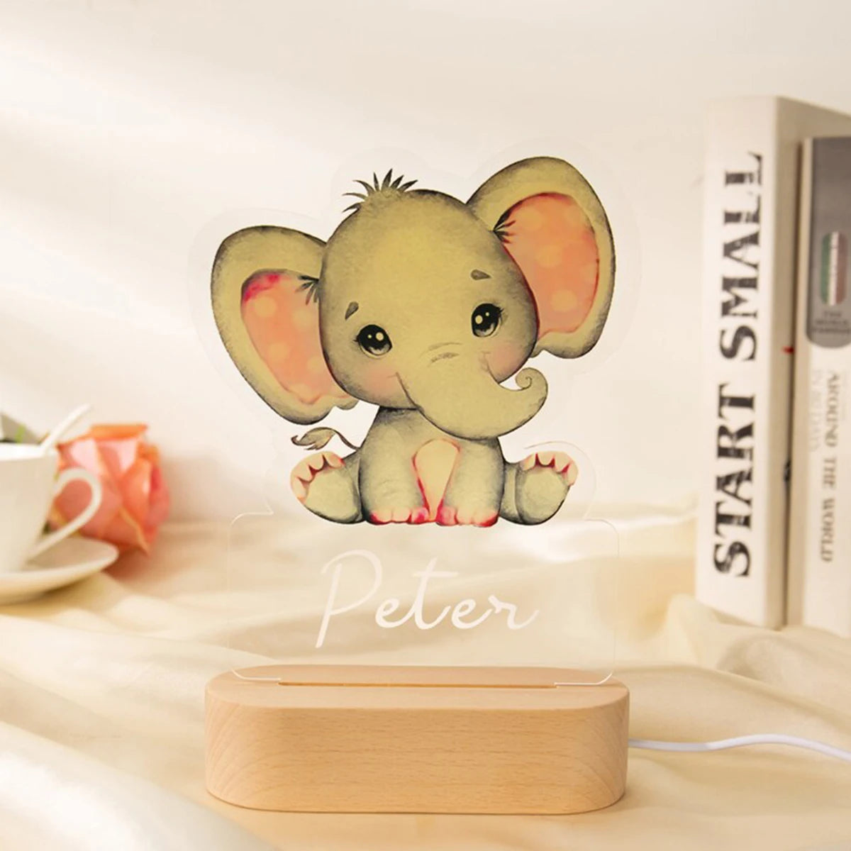 Personalized Cartoon Animal Design Night Light for Kids Room childrensterritory