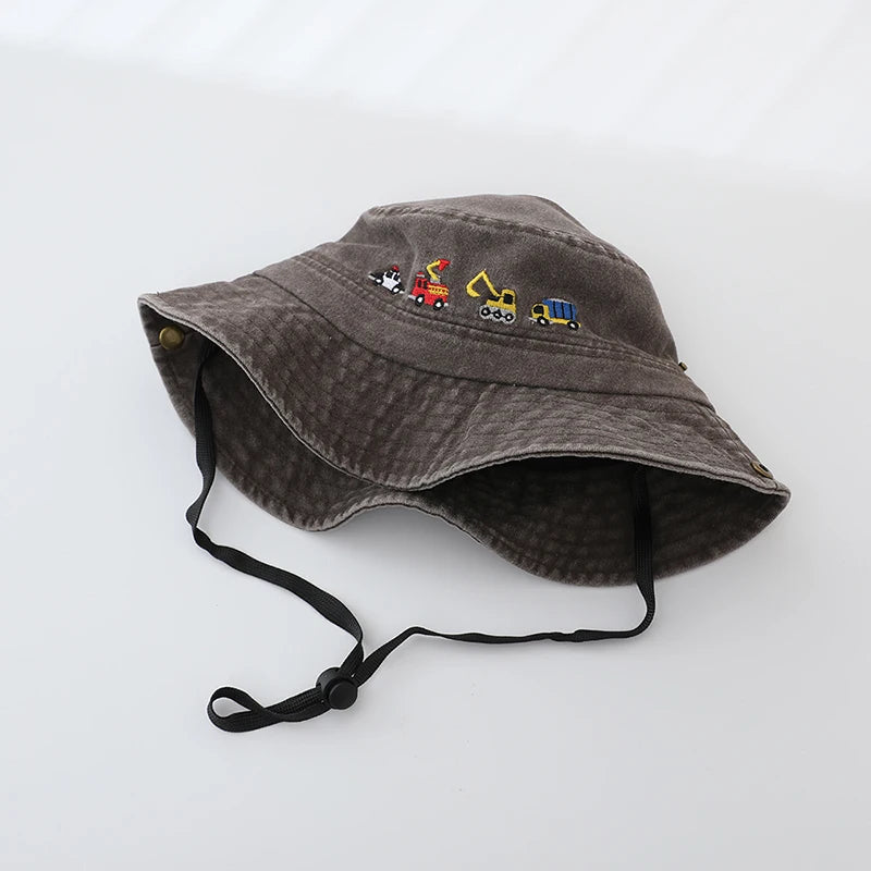 Kids Boys Vehicles Embroidered Adjustable Sports Hats childrensterritory