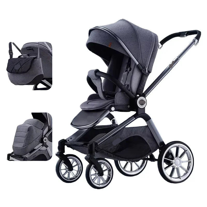 Dual-purpose High-Landscape Infant Stroller childrensterritory