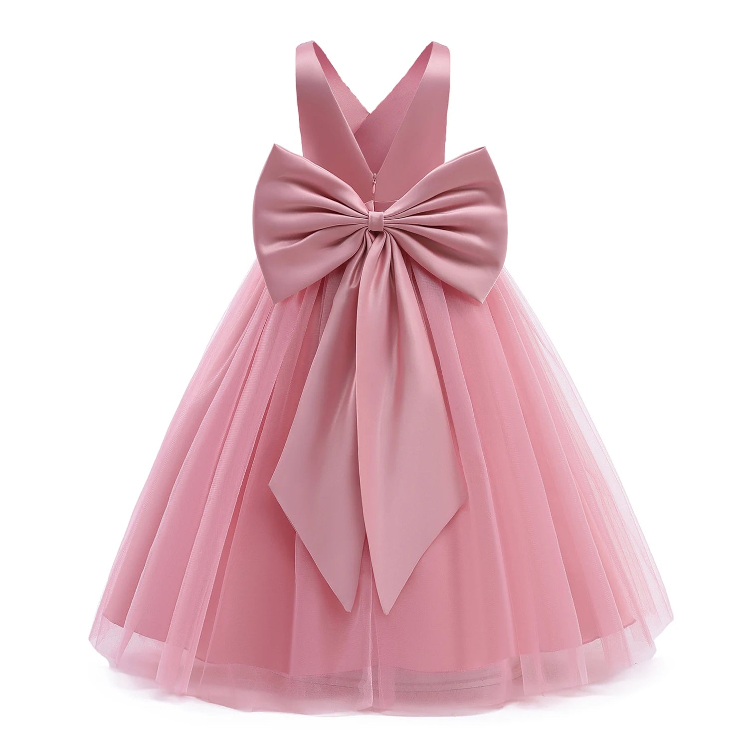 A-Line Back Big Bow First Communion Dresses for Girls