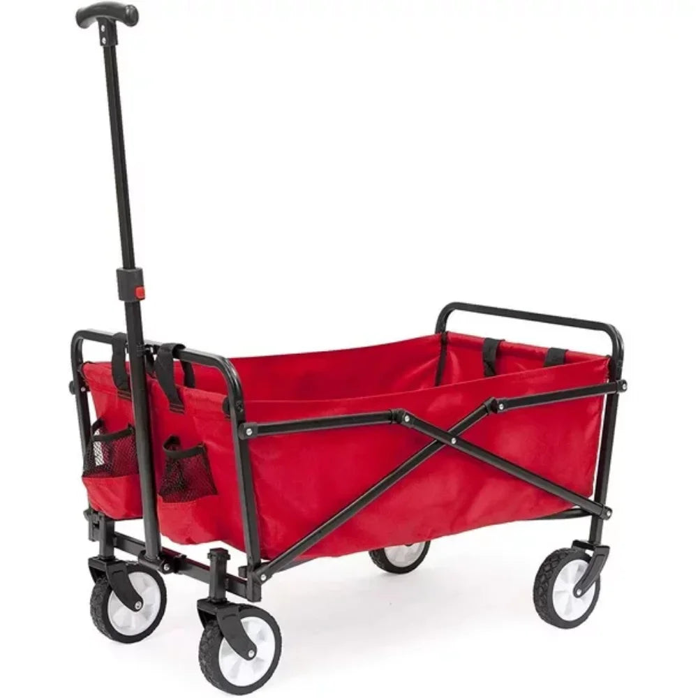 Black Shopping Cart That Folds Up for Outdoor Use. childrensterritory