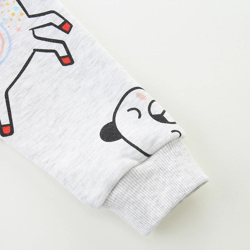Little Girls Unicorns Design Cotton Hoodies for Autumn childrensterritory