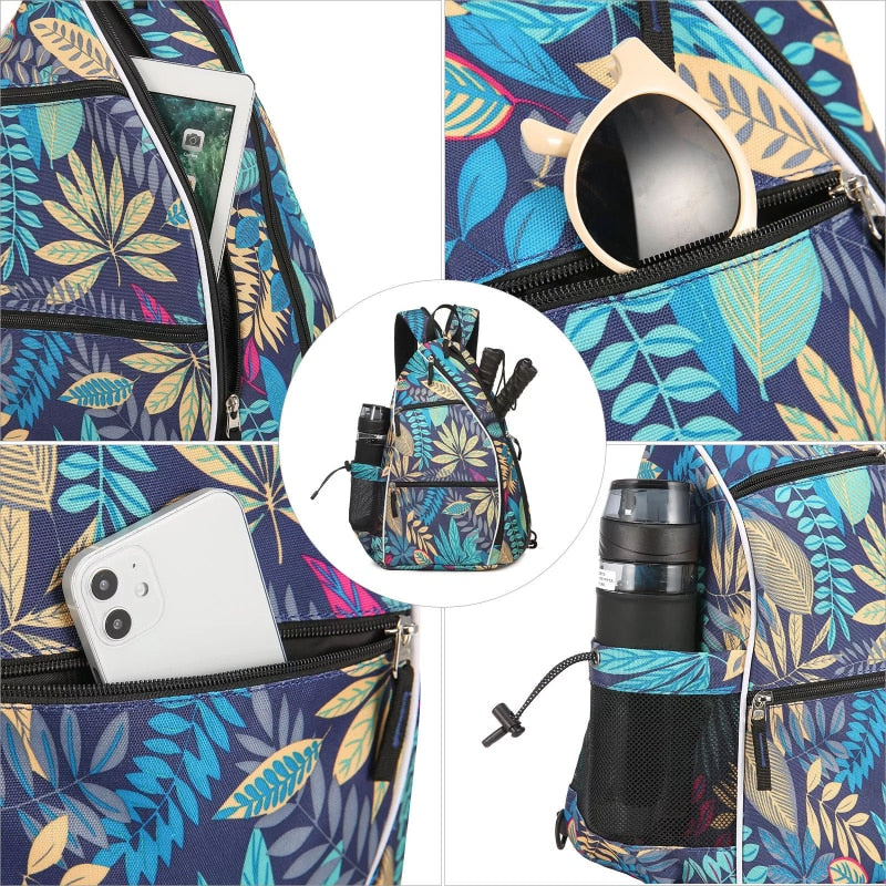 Adjustable Pickleball Tennis Backpack with Fence Hook childrensterritory