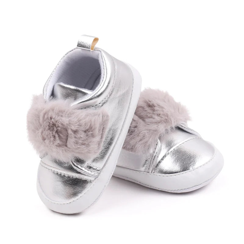 New Born Baby Blingbling Plushy Sneakers childrensterritory