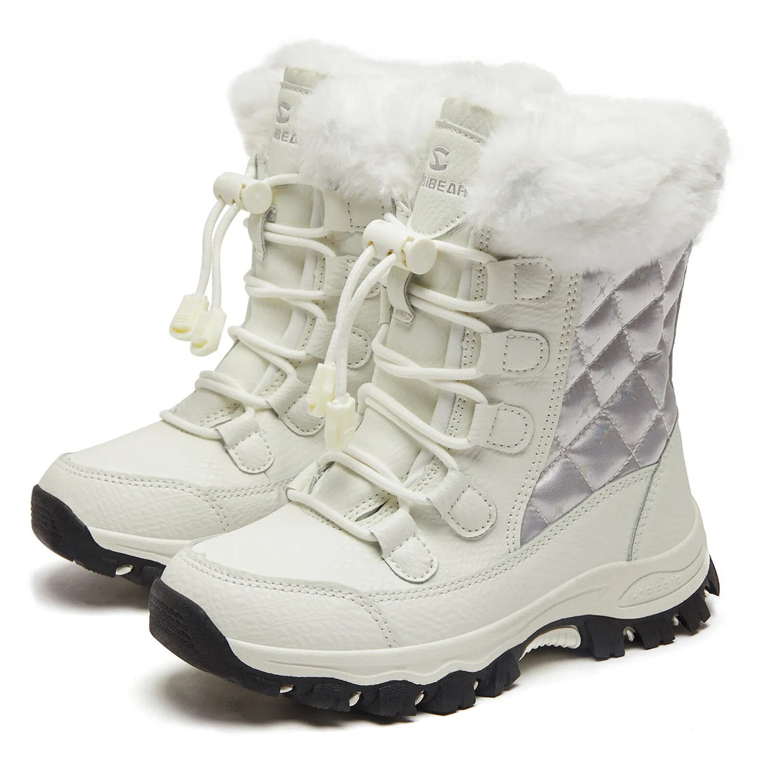 Kids Waterproof Warm Faux Fur Lined Snow Boots childrensterritory
