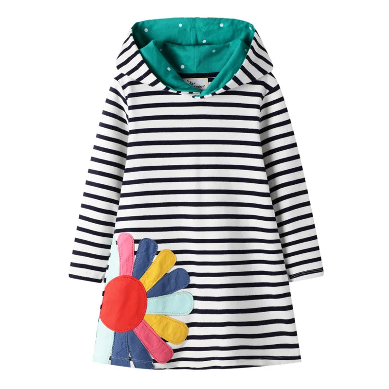 Long-Sleeved Cartoon Print Autumn Girls&