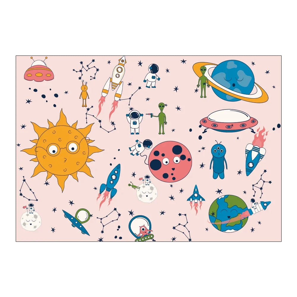 Cartoon Animal Pattern Non-slip Children Rooms Carpets