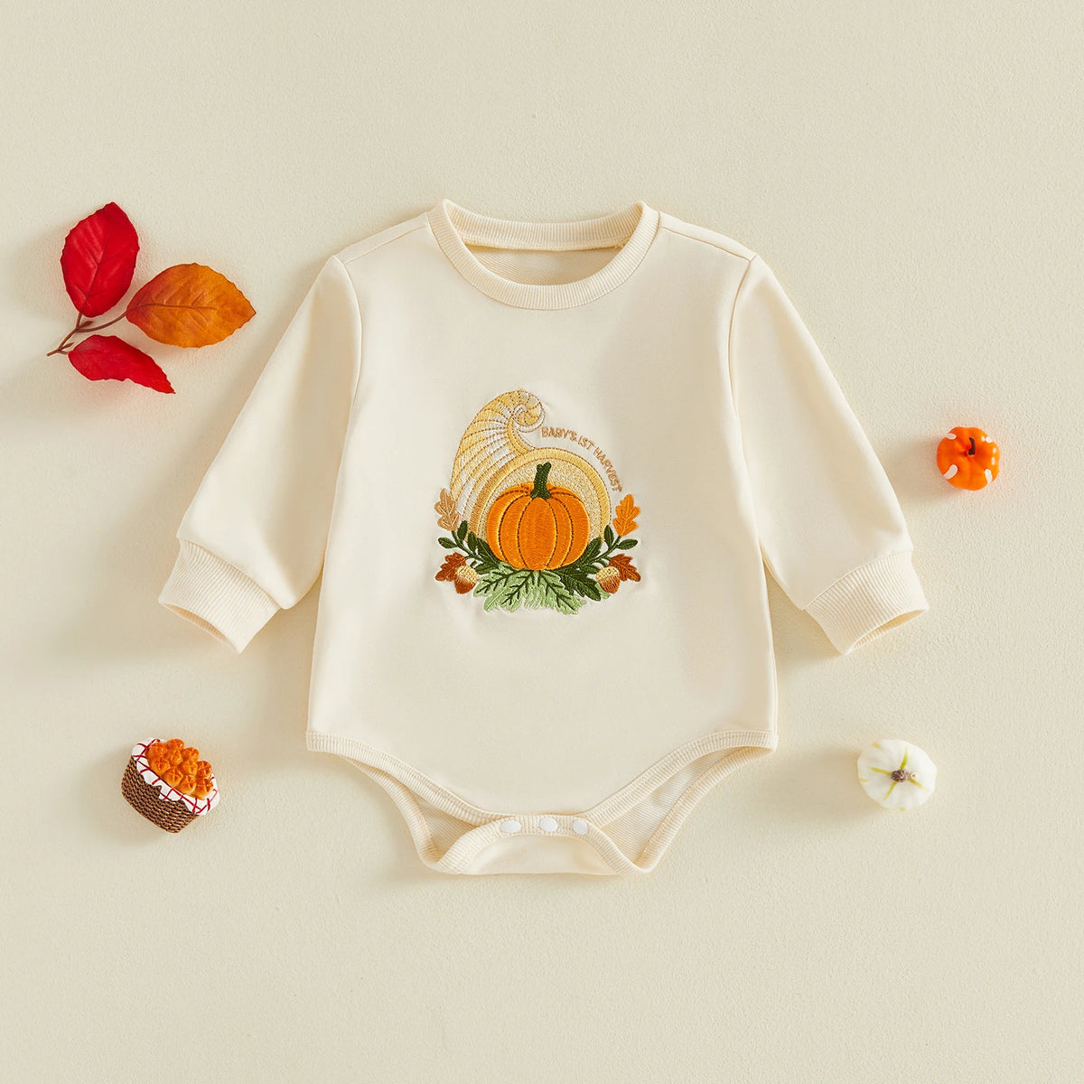 Infant Girl Long Sleeve Halloween Themed Bodysuit