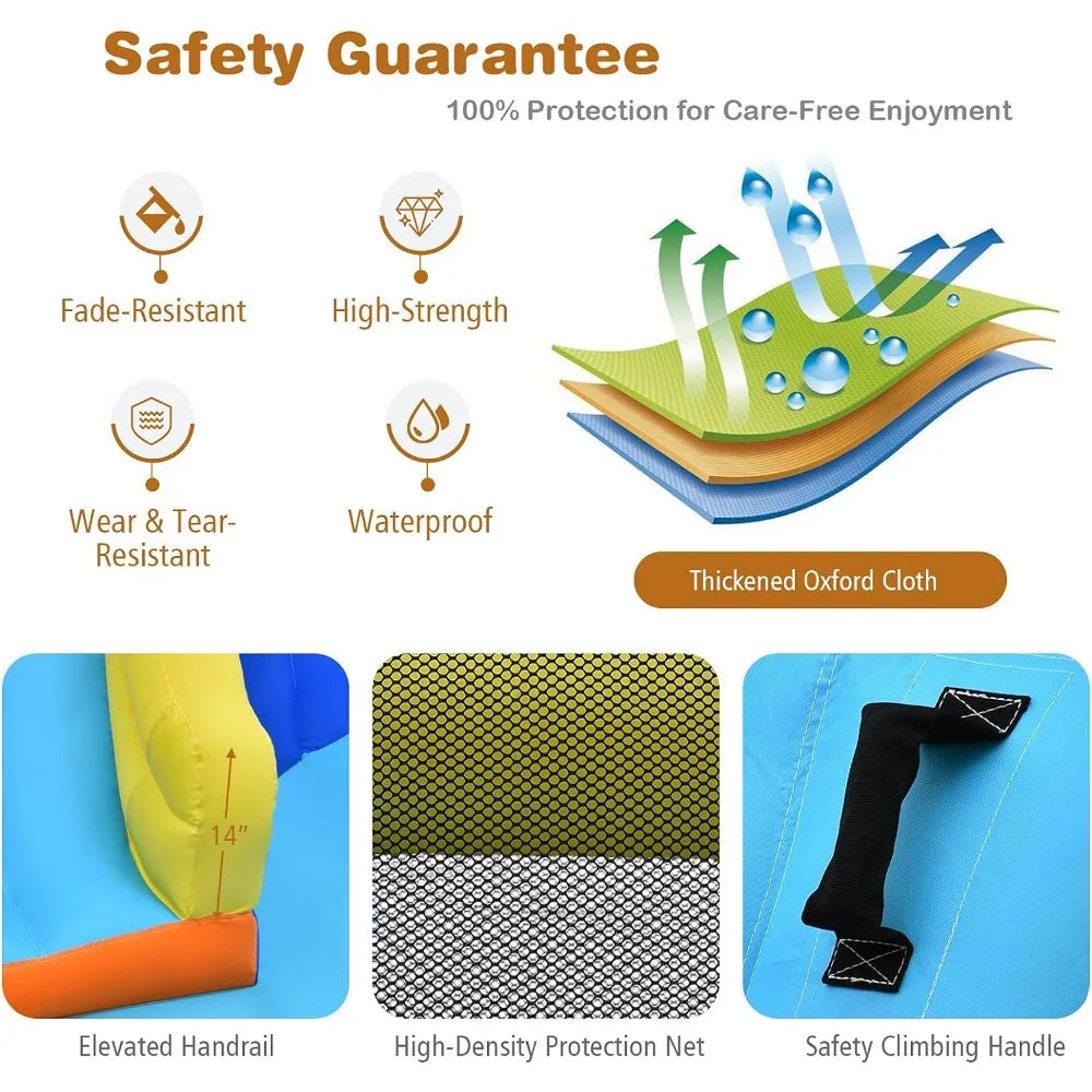 17x12FT Giant Inflatable Waterslide for Kids Outdoor Play childrensterritory