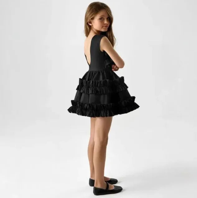 Kids Girls Cake Lace Skirt and Tank Top Dresses