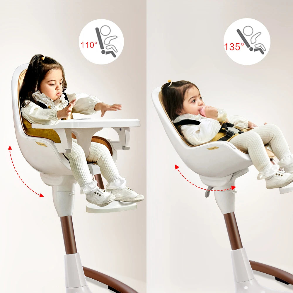 Adjustable and Multifunctional High Chair With Removable Tray childrensterritory