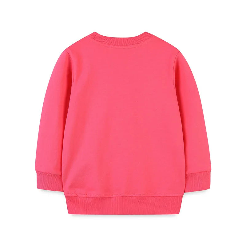 Little Girls Long Sleeves Cartoon Design Autumn Tops