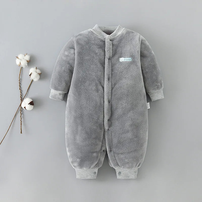 Baby Kids Long Sleeves Soft Winter Bodysuits childrensterritory