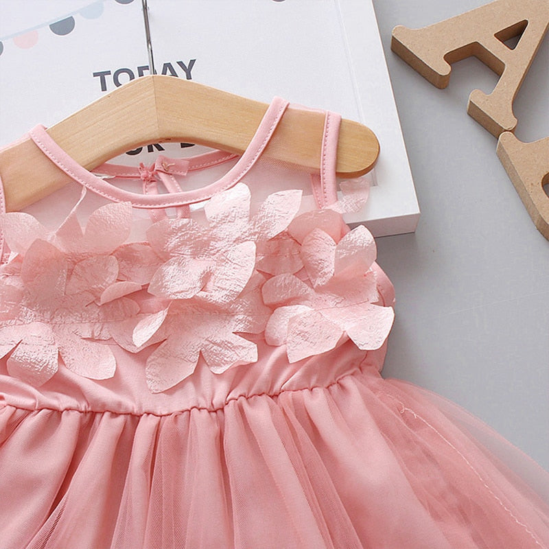 Baby Girl Flower Fairy Summer Birthday Party Dresses childrensterritory
