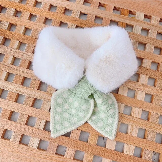 Cold-Proof Plush Warmth Solid Knitted Kids Scarf childrensterritory