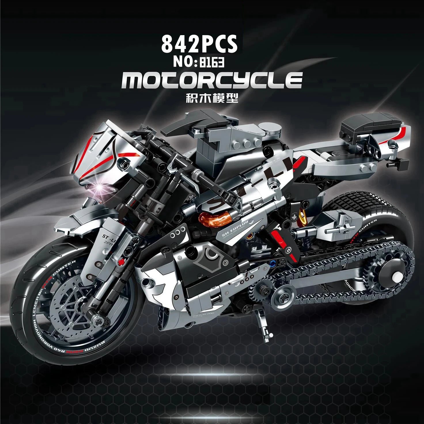 City Racer Classic Motorbike Building Blocks Toys for Kids
