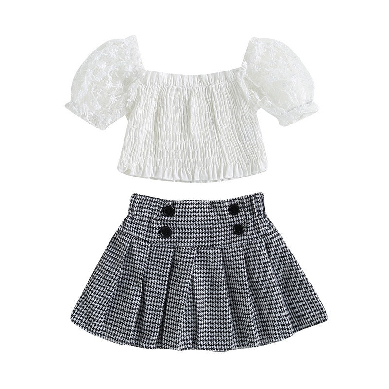 Kids Girl 2 Piece Floral Print Summer Fashion Outfits childrensterritory