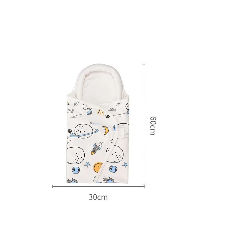 Cartoon Print Newborn Baby Wrap Blankets
