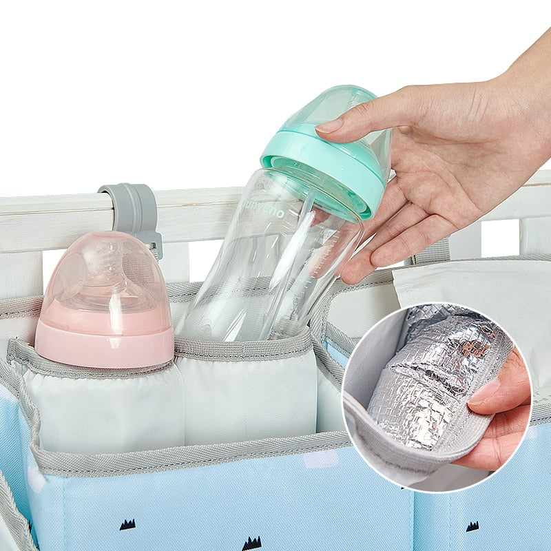 Hanging Crib Organizer for Baby Essentials childrensterritory