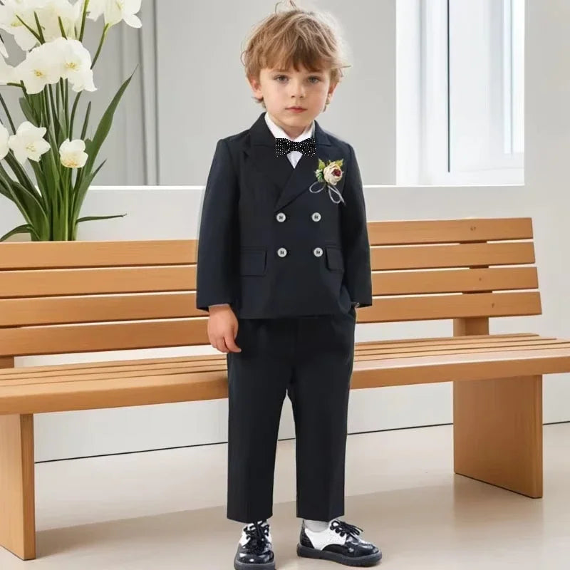 Kids Blazer Vest Pants Formal/Wedding Clothes Set