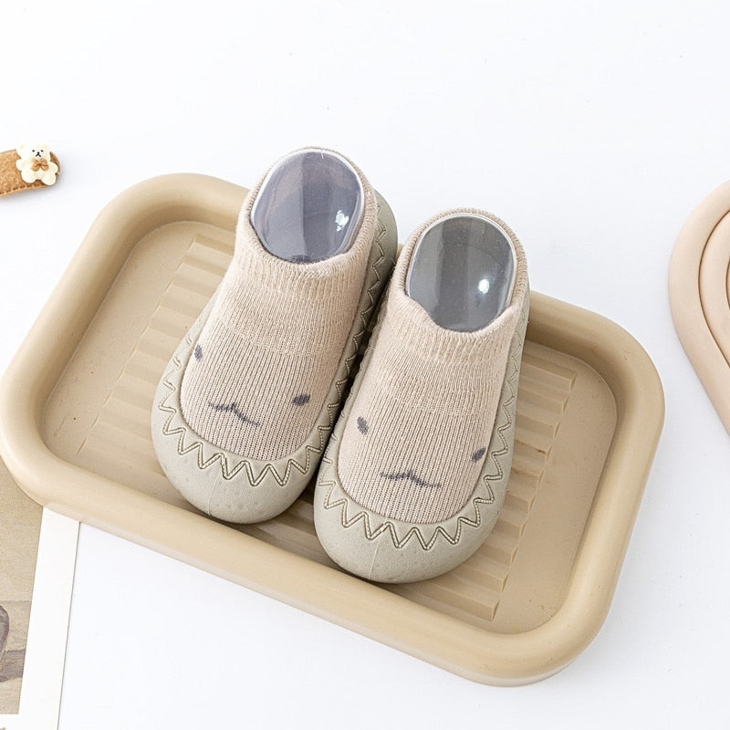 Baby Cartoon Print Soft Rubber Sole Booties childrensterritory