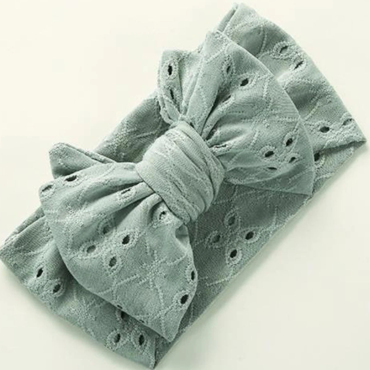 Hollow-Out Bowknot Kids Girls Embroidery Hair Bands