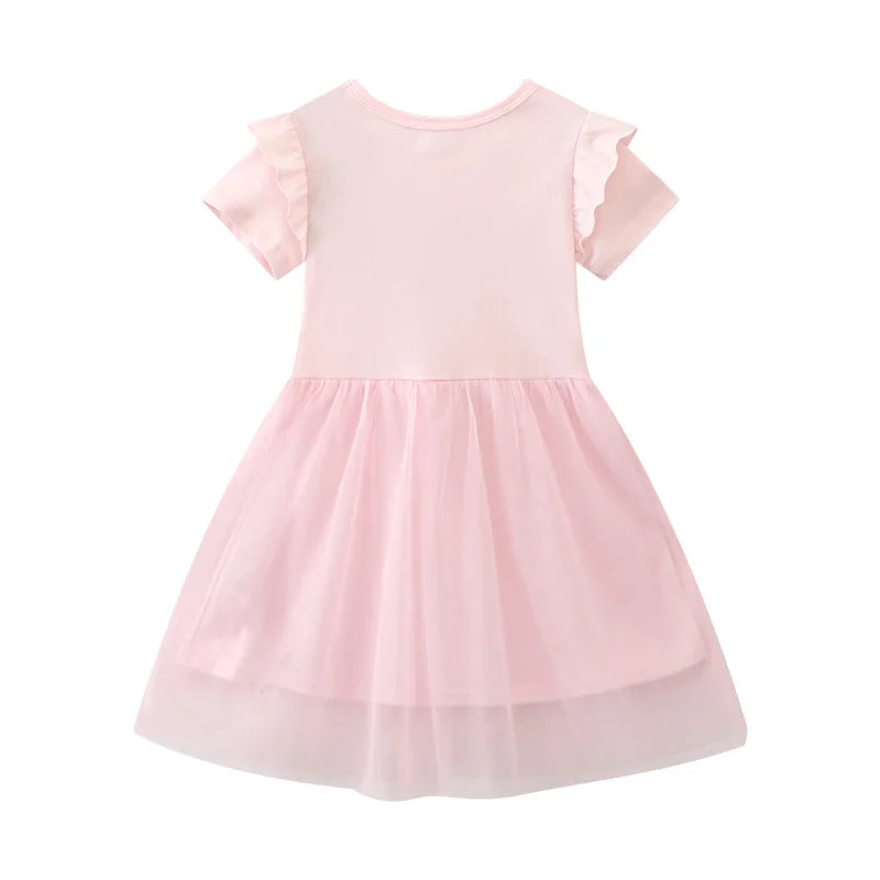 Short Sleeves Girls Cute princess Dresses childrensterritory