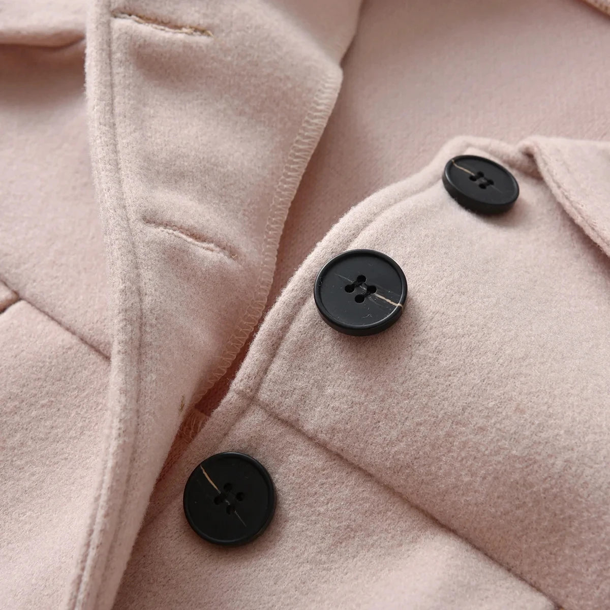 Baby Girls Woolen Jacket Mid-length Coat Outerwear childrensterritory