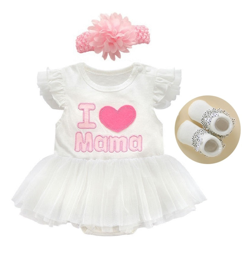 Baby Girl Pink Princess Clothing Sets for Birthday Party childrensterritory