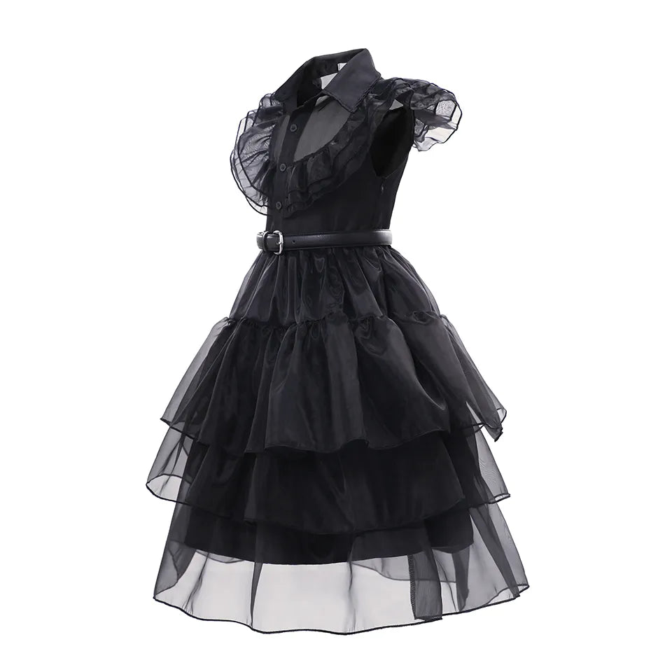 Wednesday Addams Kids Easter Halloween Party Costumes childrensterritory