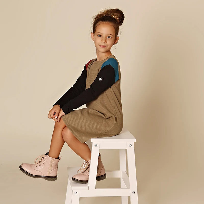 Family Matching Winter T-shirt and Long Dress Set childrensterritory