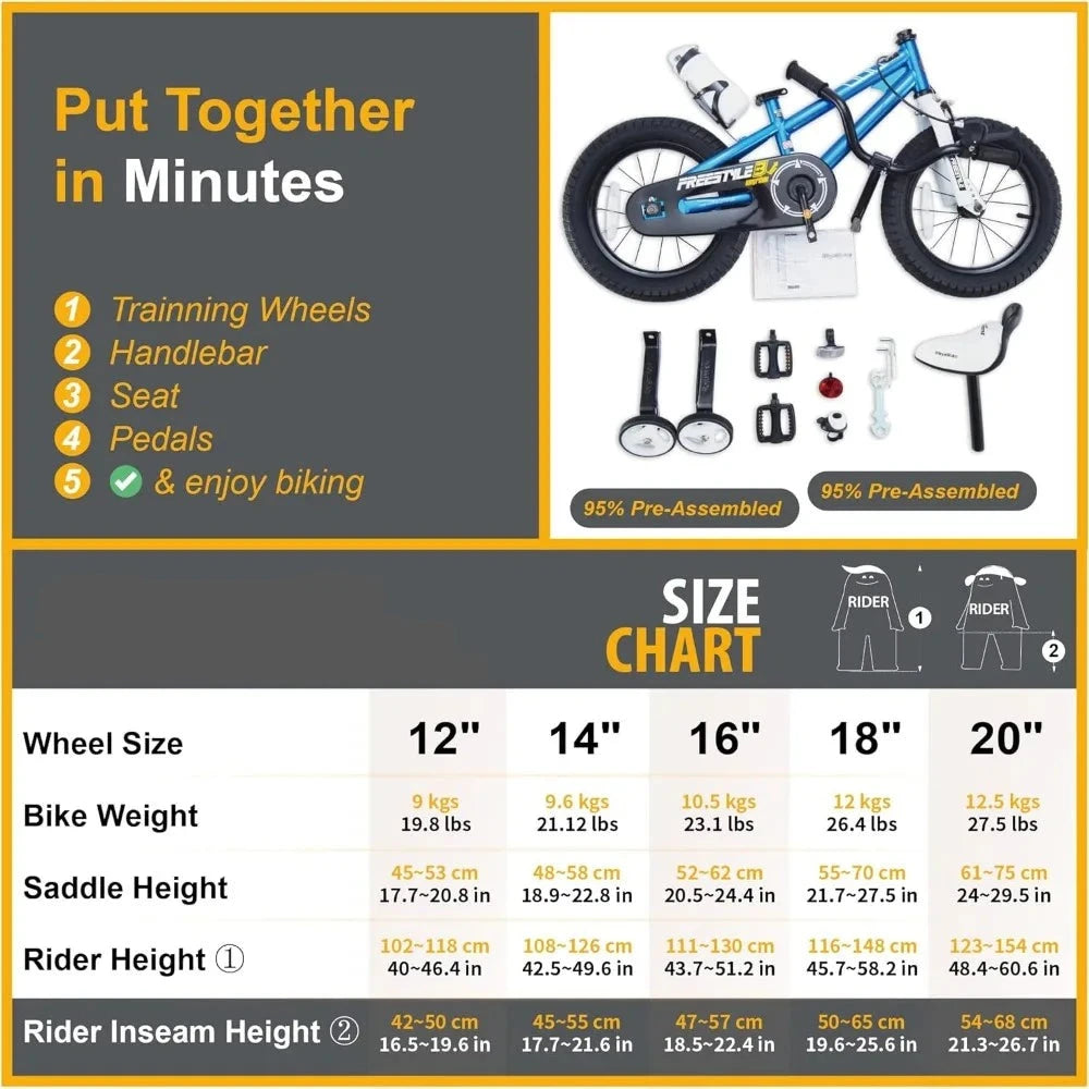 Freestyle Kids Sport Bicycle for Boys Girls childrensterritory