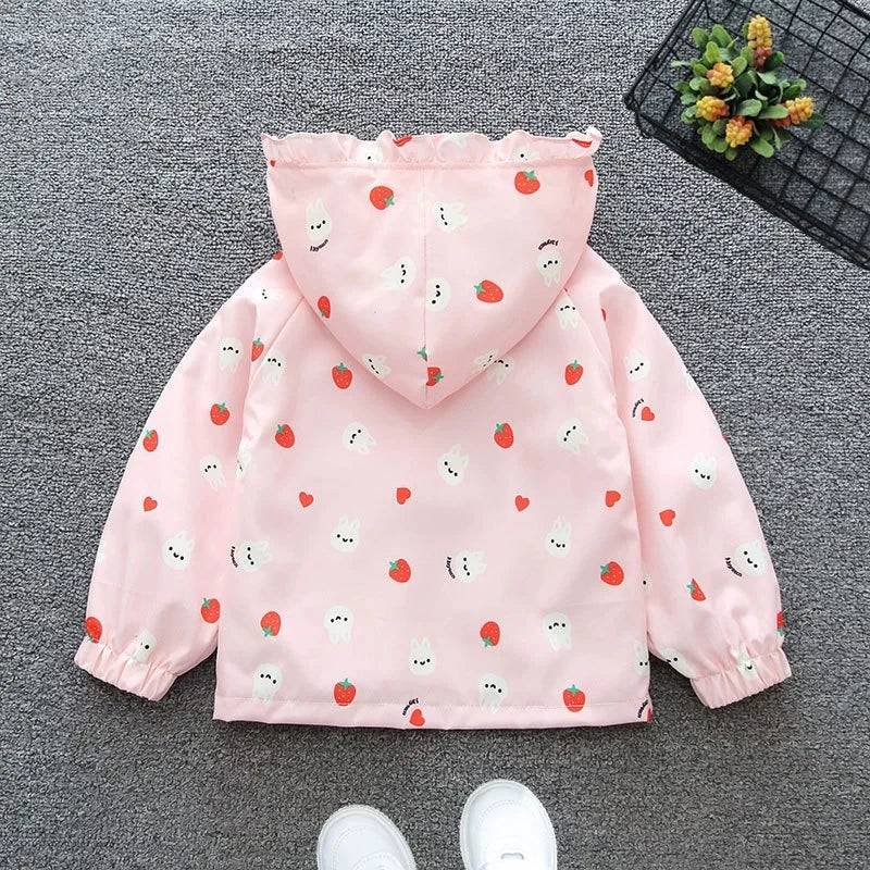 Two in One Printed Adorable Jackets for Kids Girls