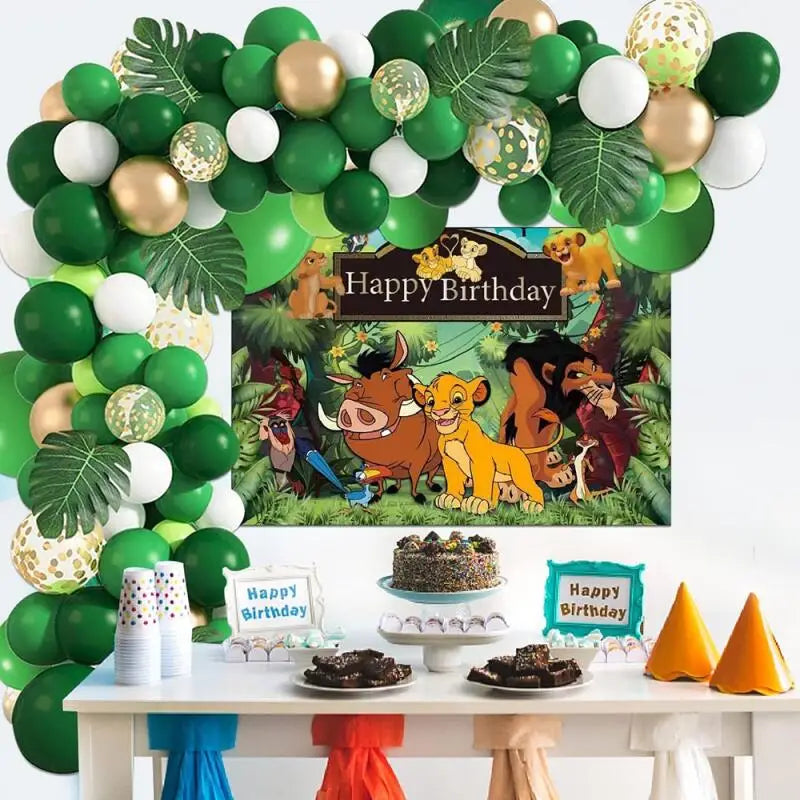 Jungle Safari Theme Party Balloon Garland