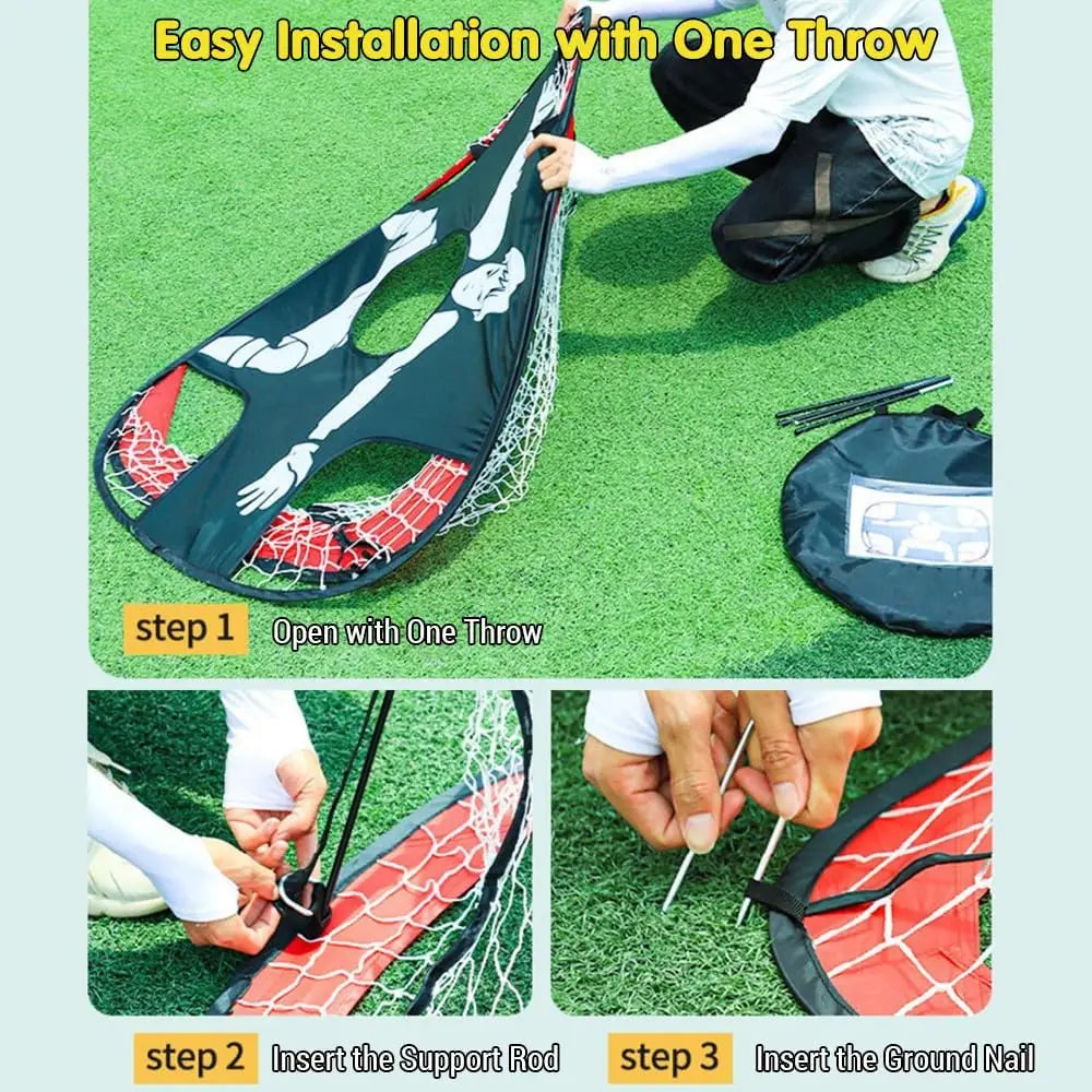 Portable Mini Soccer Goal Target Net Training Toy