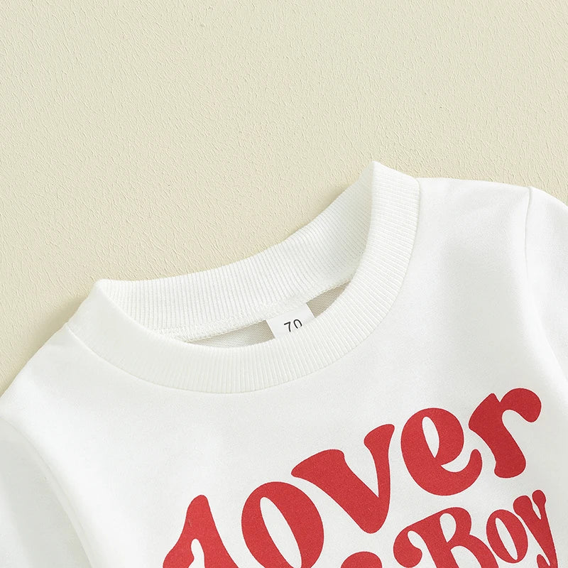 Baby Boys Letter Print Long Sleeves Outfit Sets