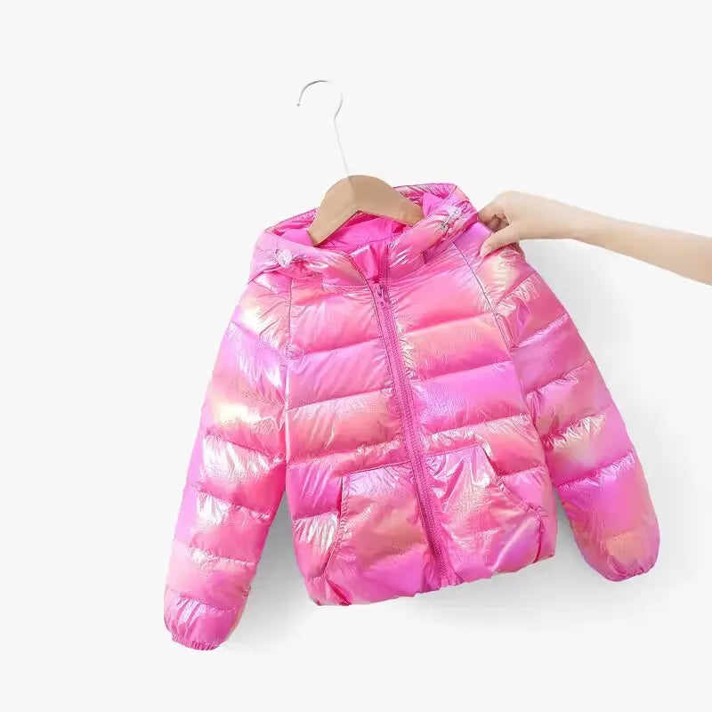 Colorful, Bright Hooded Duck Down Jackets for Babies and Kids childrensterritory