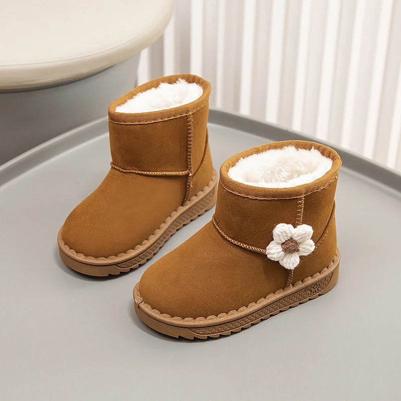 Baby Kids Fur Design Soft Casual Shoes