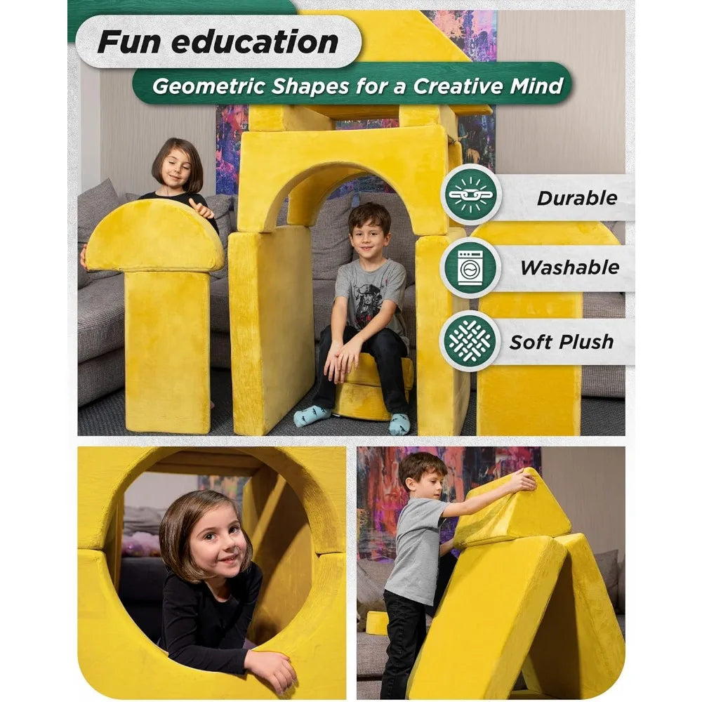 14pcs Modular Kids Play Couch for Bedroom and Playroom childrensterritory