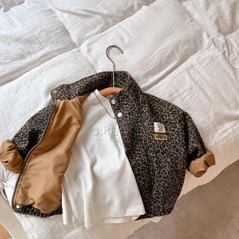 Leopard Print Korean Style Girls&