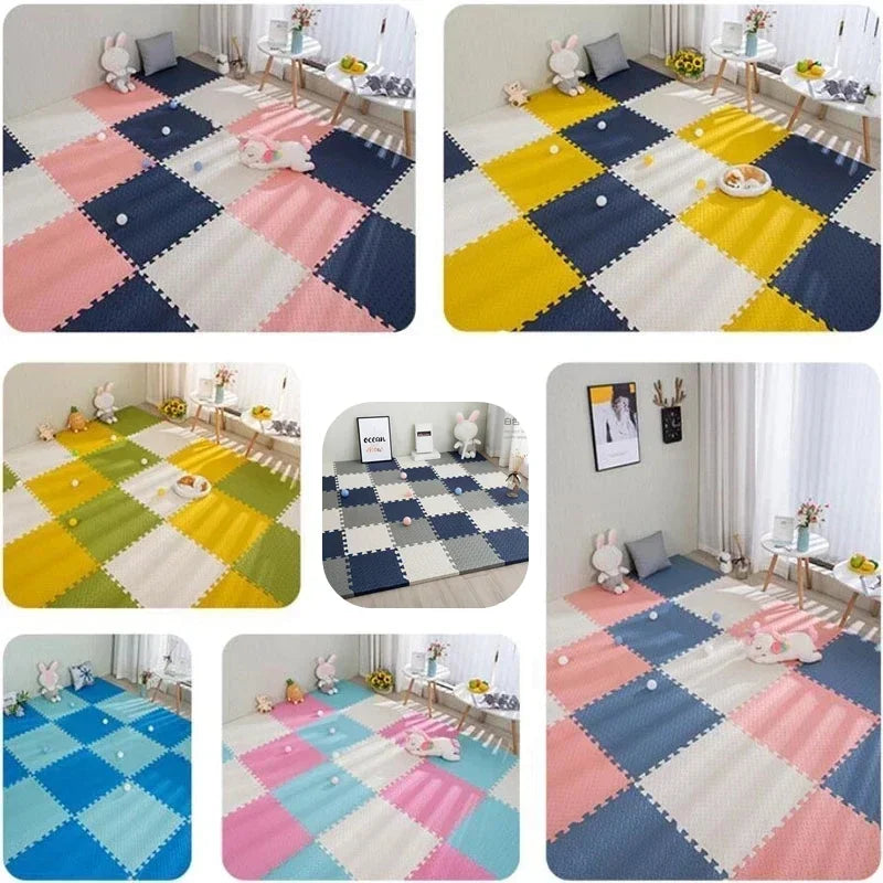 Soft Interlocking Puzzle Mat Play for Kids Room