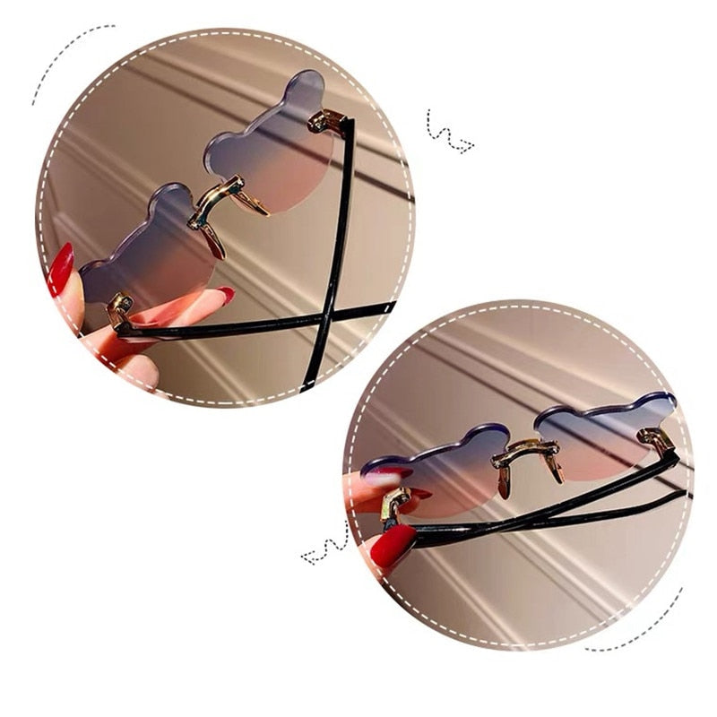 Kids Bear Shape Anti-glare Sun Glasses for Girls Boys childrensterritory