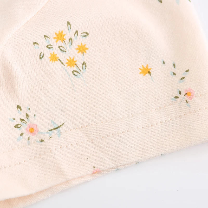 Girls Short Sleeves Cute Rabbit Design Summer Dresses childrensterritory