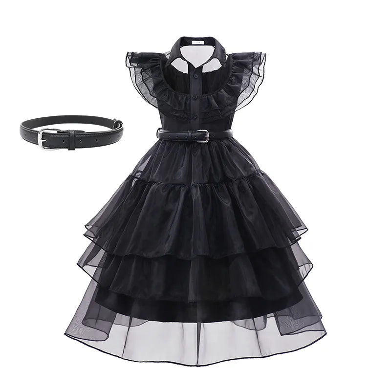 Wednesday Addams Kids Easter Halloween Party Costumes childrensterritory
