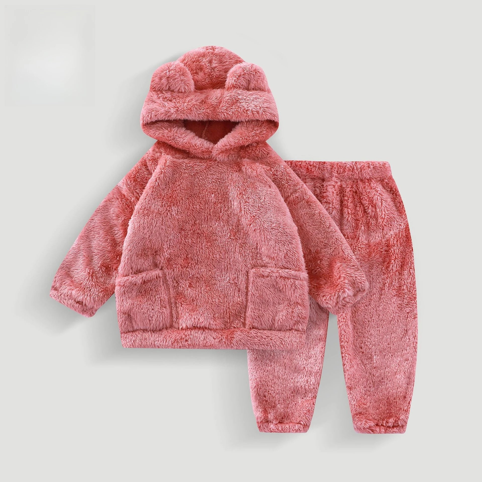 Girls’ Long-Sleeved Winter Casual Clothing Set