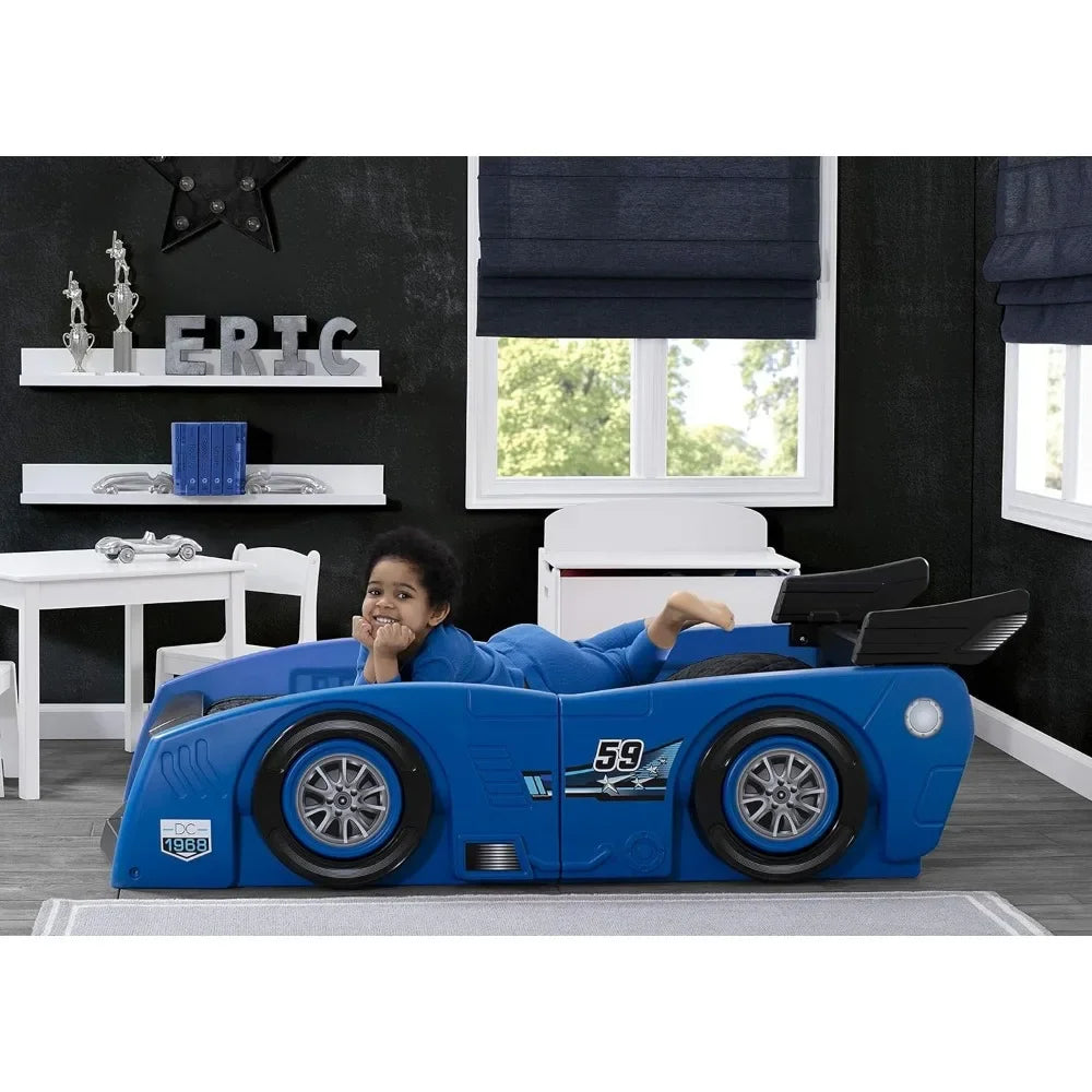 Twin Bed for Kids with a Turbo Race Car Design
