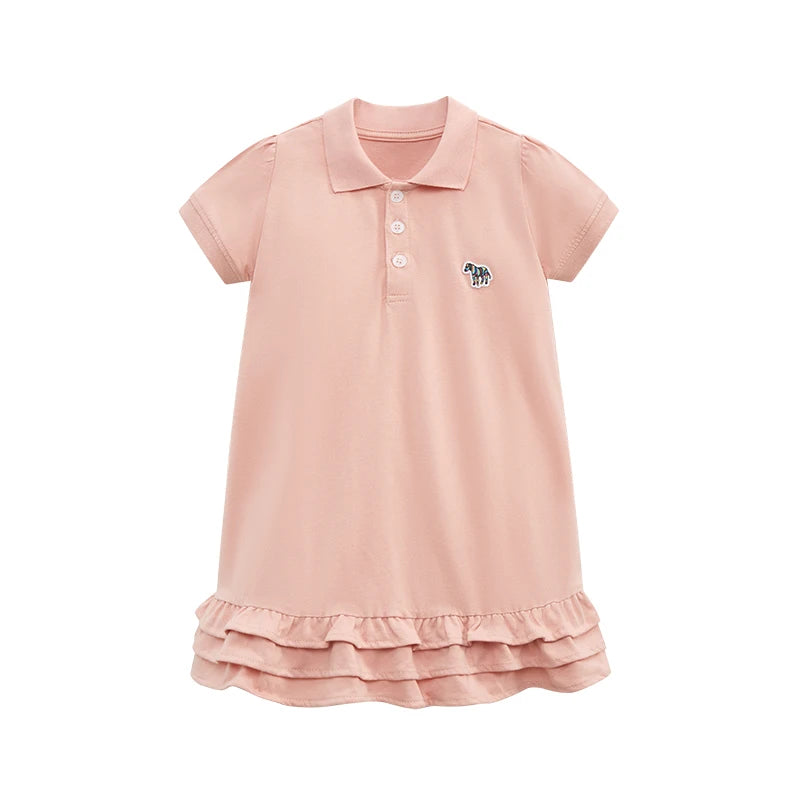Kids Girls Cute Print Summer Casual Cotton Dresses childrensterritory